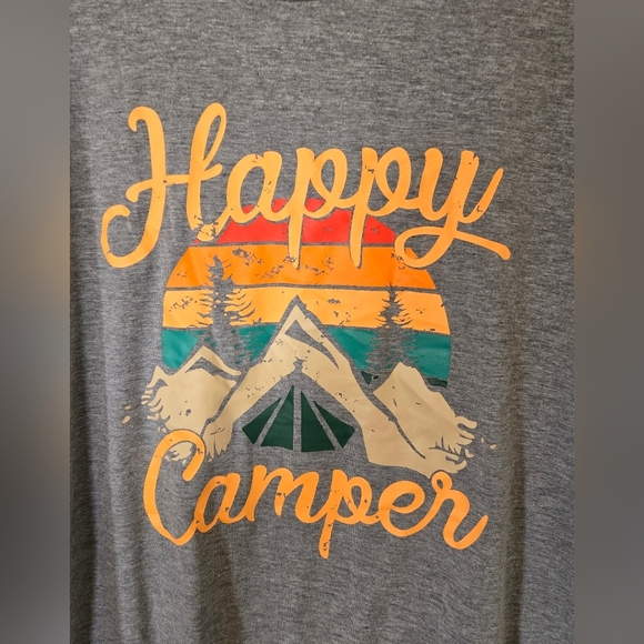 Happy Camper Graphic Tee Size Medium - Picture 3 of 5
